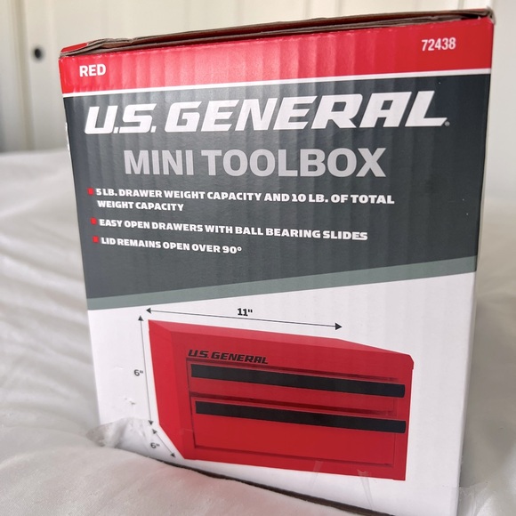 Red U.S. General Mini Toolbox - Picture 4 of 6